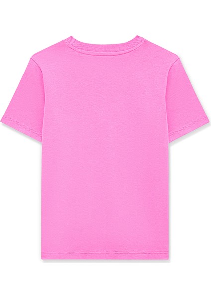 Mavi Logo Baskılı Pembe Tişört 7610109-71033