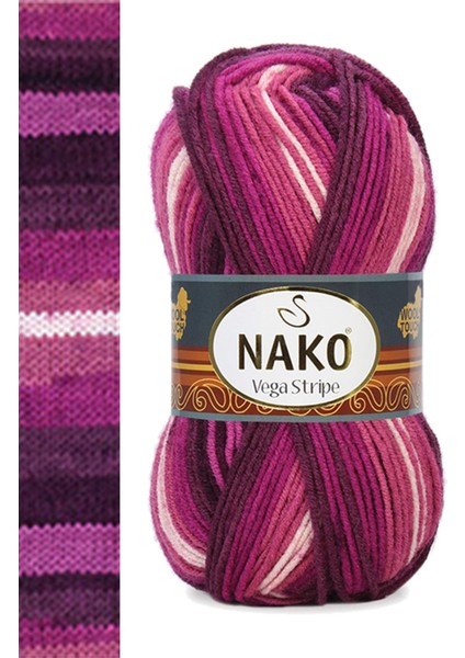 5 Adet Stripe Premium Akrilik El Örgü Ipi Yünü No: 82413 modelleri