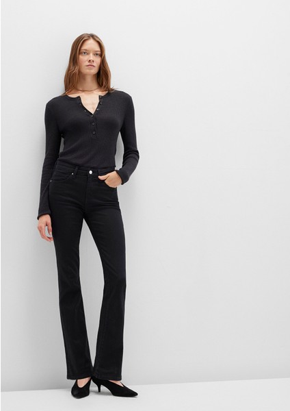 Molly Everyday Siyah Jean Pantolon 1013624623