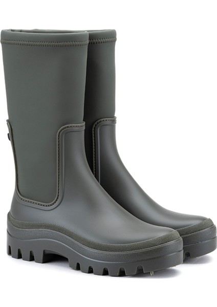 W10301 SOUL ENGOMADO Siyah Kadın Yağmur Çizmesi