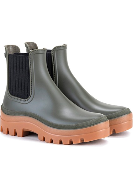 W10278 Soul Caramelo Haki Kadın Yağmur Botu