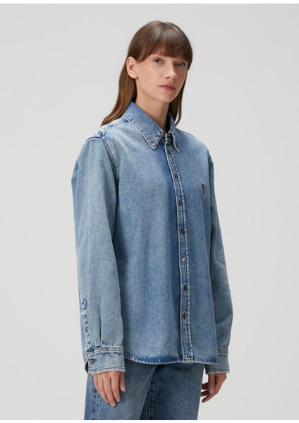 Classic Fit Mavi Denim Gömlek modelleri