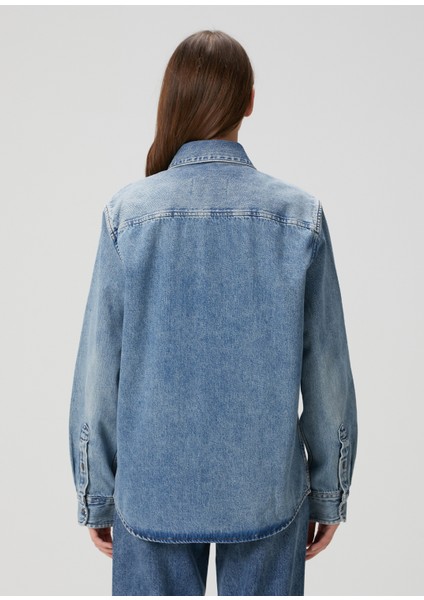 Classic Fit Mavi Denim Gömlek fırsatları