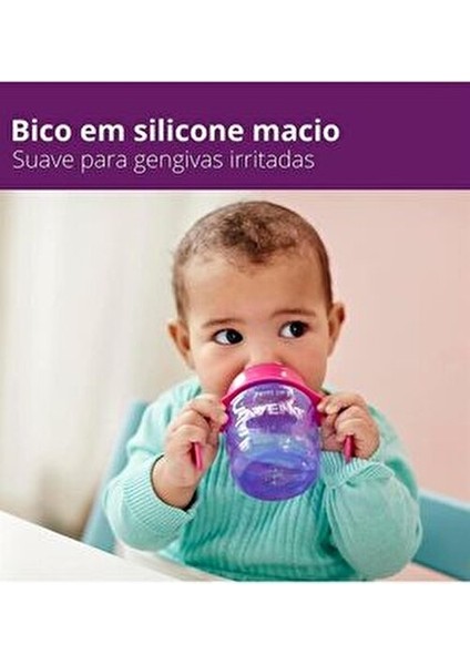 Eğitici Damlatmaz Bardak 200 ml Hafif ve Sızdırmaz Tasarımda Pembe Renk fırsatları