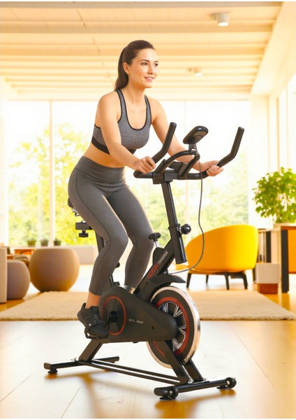 V-Fit By Voit HB101 Spin Bike Taşınabilir, Direnci Ayarlanabilir, Elden Nabız Ölçer, Sessiz Çalışır