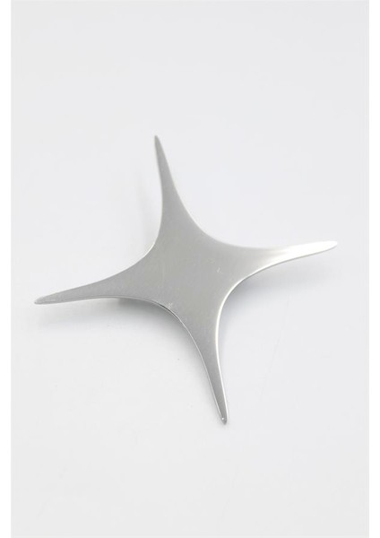 Çelik Yıldız Broş - Gümüş fiyatları