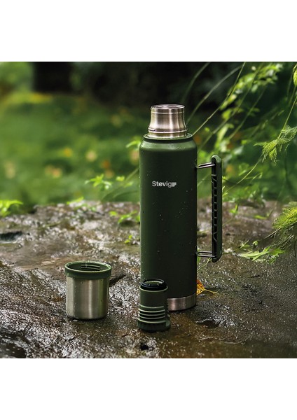 1 Camper Klasik Kulplu Sızdırmaz Çelik Termos 1.2 Lt ST-254