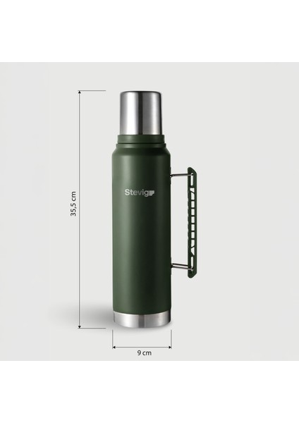 1 Camper Klasik Kulplu Sızdırmaz Çelik Termos 1.2 Lt ST-254