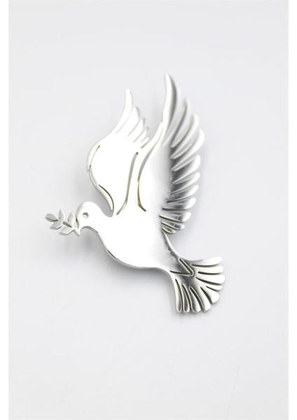 Çelik Güvercin Broş - Gümüş fiyatları