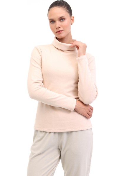 Wb 7beyz Polar 5pr Bej Kadın Polar