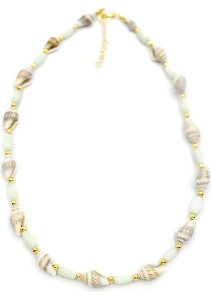 Deniz Kabuğu Kolye - Açık Yeşil