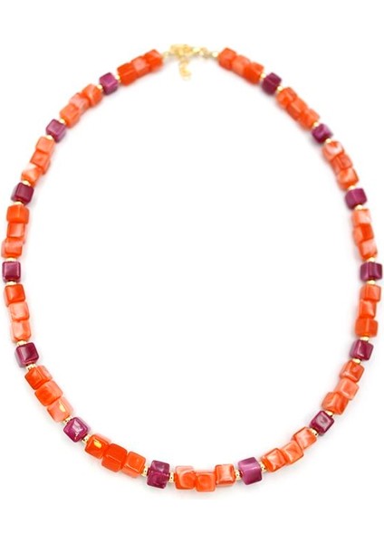 Akrilik Kolye - Turuncu