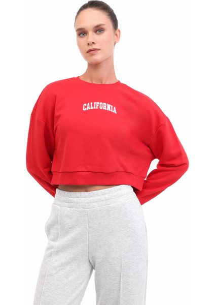 Wl 16KUTAN BTS799 5pr Kırmızı Kadın Sweatshirt