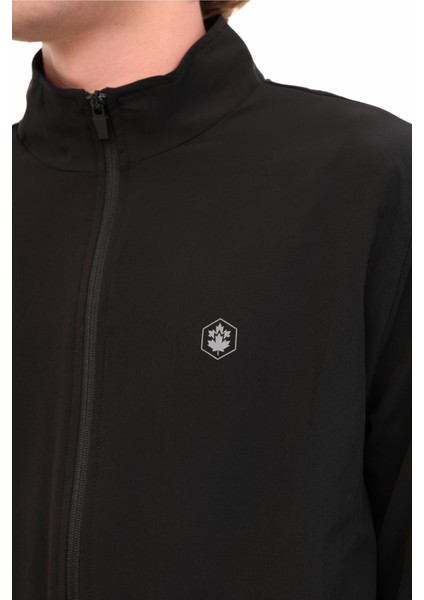 M-BS04 WOVEN T.SUIT 5PR Siyah Erkek Eşofman Takımı