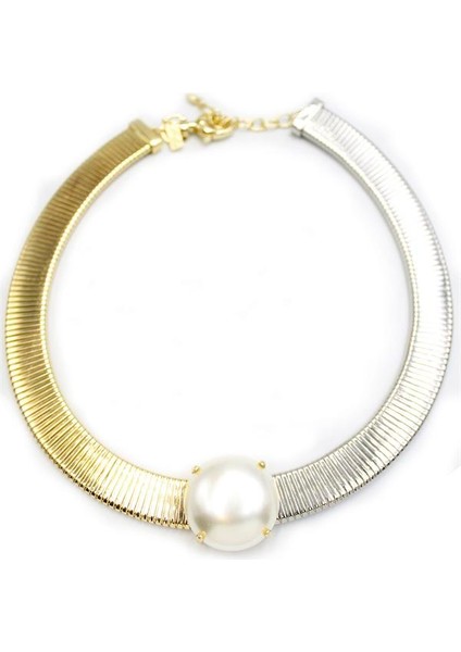 Incili Tasma Kolye - Çok Renkli