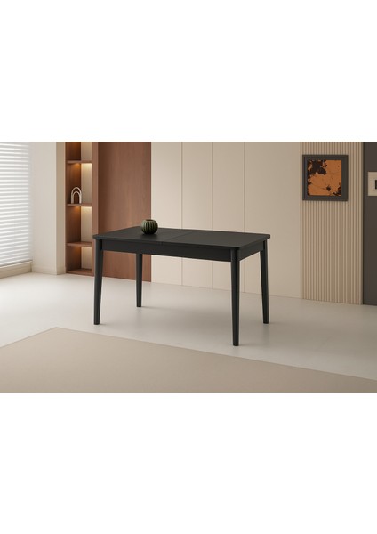 Ortadan Açılır Büyüyen Yemek Masası Koyu Gri 70 x 120 cm Sadece Masa Fiyatıdır