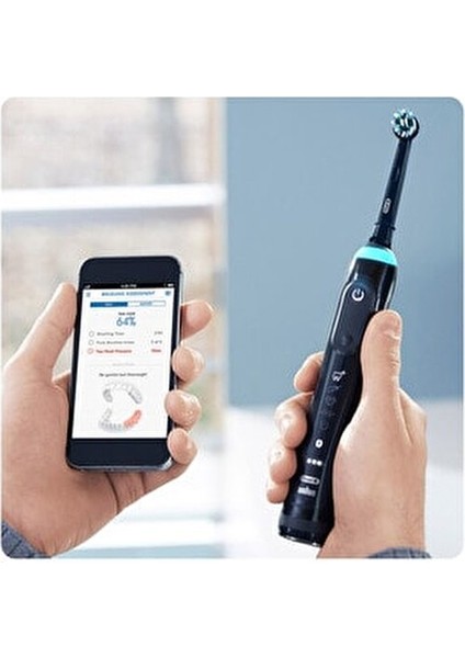 Cross Action Diş Fırçası Yedek Başlık Siyah Renk 4'lü Paket Derin Temizlik İçin