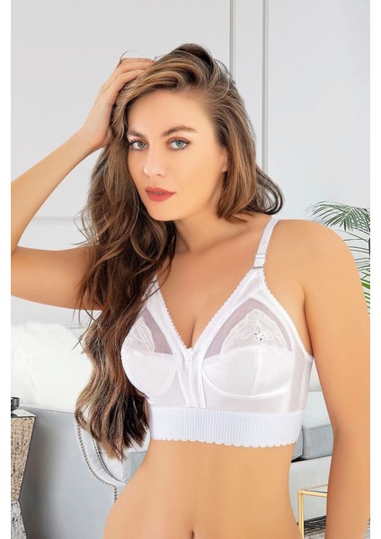 Beyaz Mideli Toparlayıcı Sütyen - 504 modelleri