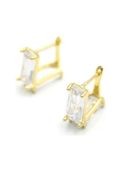 Baget Taşlı Küpe - Altın fiyatları