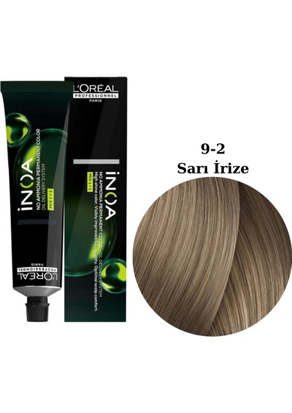Inoa 9.2 Amonyaksız Saç Boyası Sarı Irize 60 ml indirimleri