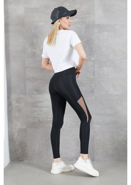 Kadın Tül Detay Tayt indirimleri