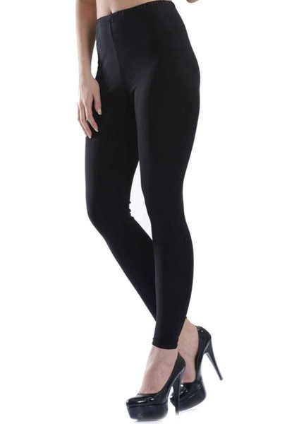 Kota Kadın Uzun Paça Katlamalı Likralı Sporcu Düz Tayt Siyah 4000 modelleri