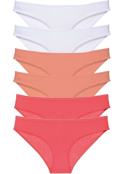 6 Adet Süper Eko Set Likralı Kadın Slip Külot 551