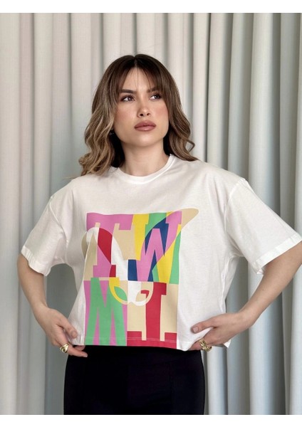 Baskılı Crop Tişört fiyatları