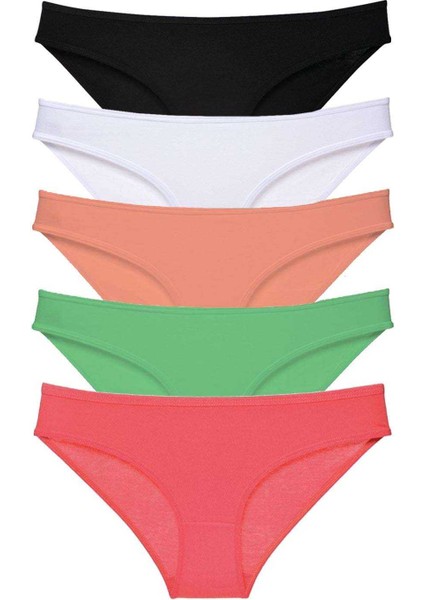 5 Adet Süper Eko Set Likralı Kadın Slip Külot 517