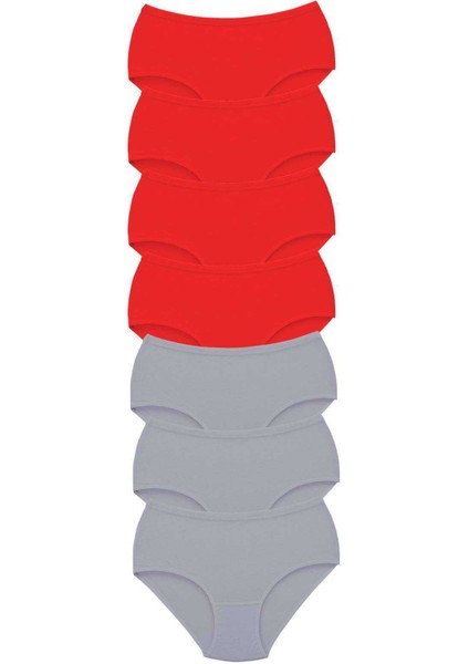 7 Adet Tutku Kadın Yüksek Bel Bato Kalın Lastik Külot S6