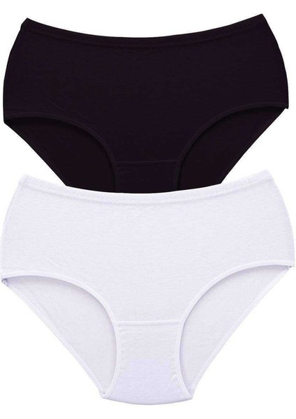 2 Adet Tutku Kadın Yüksek Bel Bato Kalın Lastik Külot S4