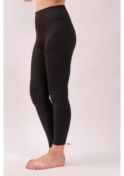 Siyah Yüksek Bel Fitilli Kadın Tayt Yazlık 2001 fırsatları