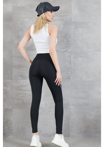 Kadın İnce Şerit Detay Tayt