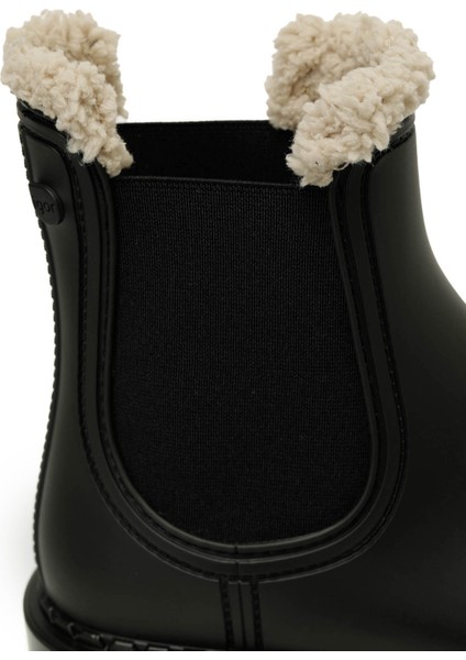 ROCK BORREGUITO Siyah Kadın Yağmur Botu