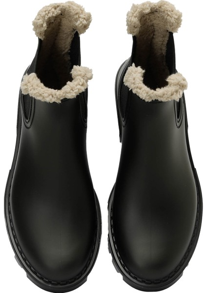 ROCK BORREGUITO Siyah Kadın Yağmur Botu