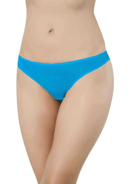 Mavi Kadın Günlük Pamuklu Likralı Özel Poşet Içinde Taşınabilir Acil Durum Slip Külot