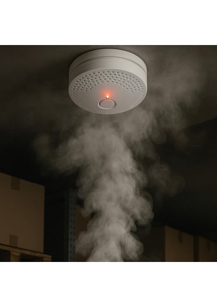 Ct-9451 Pilli Duman Dedektörü Kablosuz Yangın Alarm Sensörü