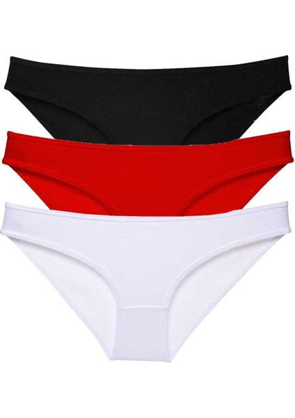 3 Adet Süper Eko Set Likralı Kadın Slip Külot 535