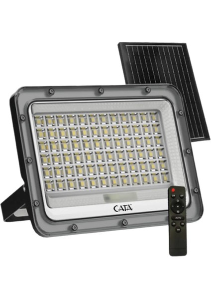 CT-4649 Solar Led 200W Platinium 6400K Beyaz Işık Kumandalı Projektör Güneş Enerjili