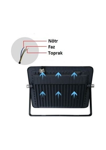 Ct-4665 400W Platinum Led Projektör 6400k Beyaz Işık