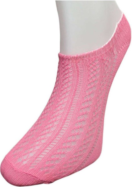 9 Adet Kadın Sneaker Dantelli File Pamuklu Yumuşak Çorap