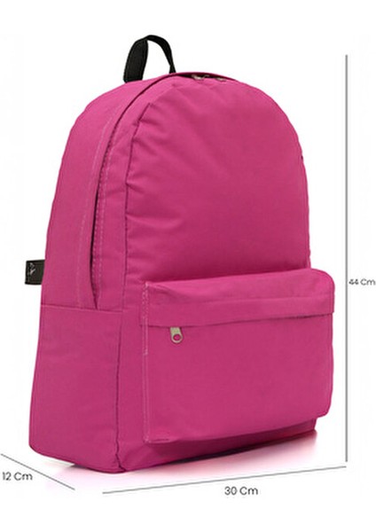 Sırt Çantası Pembe Tek Bölmeli Su Geçirmez 45 cm Uzun Ömürlü