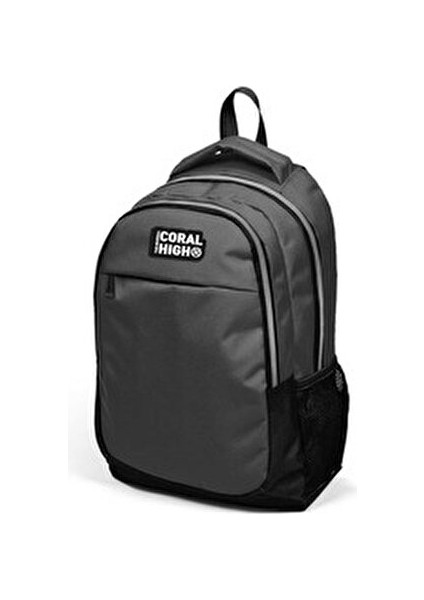 Üç Bölmeli Sırt Çantası Koyu Gri Siyah Konforlu Kullanım İçin Tasarlandı fiyatları