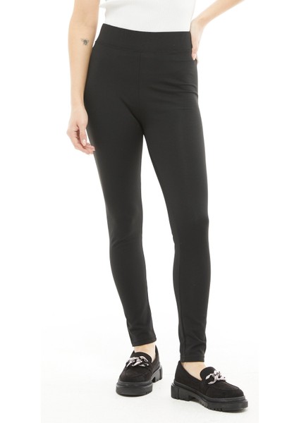 Kadın Büyük Beden Şardonlu Yüksek Bel Tayt modelleri