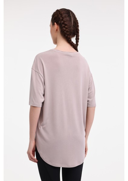 Wl Rosa 11LYG15 5fx Vizon Kadın Kısa Kol T-Shirt