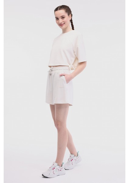 WL RAIN 20SS182 5FX KIRIK BEYAZ Kadın Şort