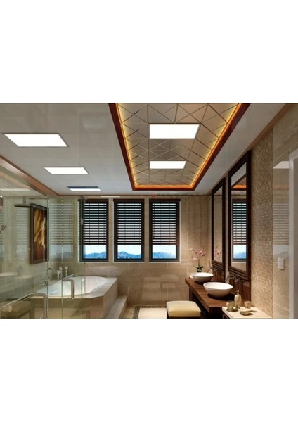 CT-5280 25W 30X30 cm Slim LED Panel Sıva Altı Armatür Kare Beyaz Işık 6400K