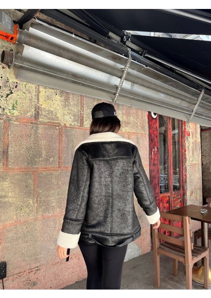 Deri Süet Kraşlı Içi Peluşlu Kaplama Kaban fırsatları