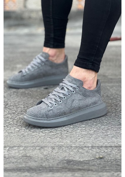 Gri Süet Günlük Erkek Casual Ayakkabı