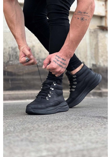 Kömür Cilt Yüksek Taban Yarım Bilek Bot fiyatları